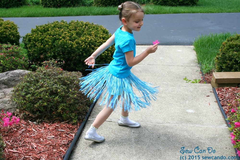 Sew Can Do Fanciful Fringe Skirt Made Easy Using My Own Fringemaker